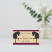 Carte de visite d'équitation (Debout devant)