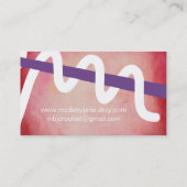 Carte de visite dérangé de fil de crochet de (Dos)