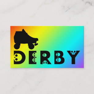 Carte De Visite Derby : patin de skullphabet