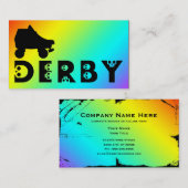 Carte De Visite Derby : patin de skullphabet (Devant / Derrière)