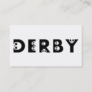 Carte De Visite derby : skullphabet