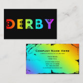 Carte De Visite Derby : skullphabet (Devant / Derrière)