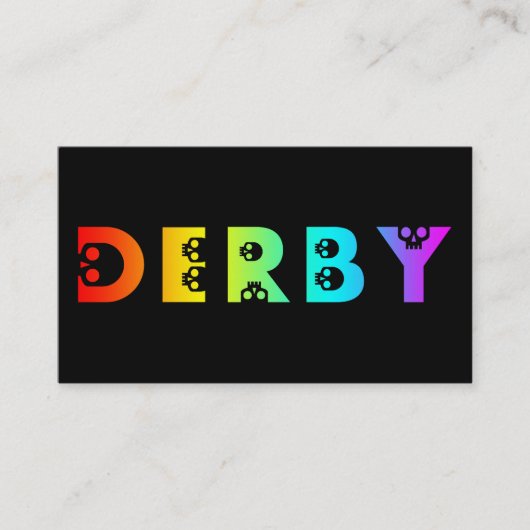 Carte De Visite Derby : skullphabet (Devant)