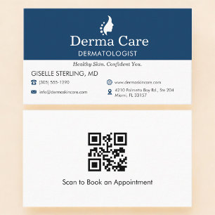 Carte de visite dermatologue Code QR