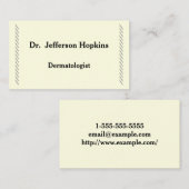Carte de visite dermatologue moderne (Devant / Derrière)