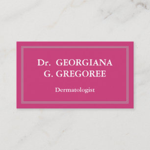 Carte de visite dermatologue simple et professionn