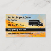 Carte De Visite Dernier Mile Livraison & Courrier Glossy (Devant)