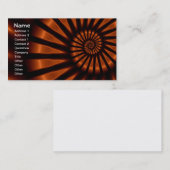 Carte De Visite Déroulement psychédélique fin Fractal (Devant / Derrière)