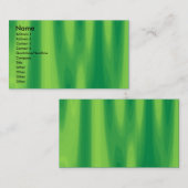 Carte De Visite Derrière le rideau vert (Devant / Derrière)