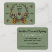 Carte de visite des abeilles victoriennes (Devant / Derrière)