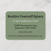 Carte de visite des abeilles victoriennes (Dos)