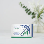 Carte de visite des agents d'assurance (Debout devant)