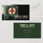 Carte de visite des ambulances de l'armée (Devant / Derrière)