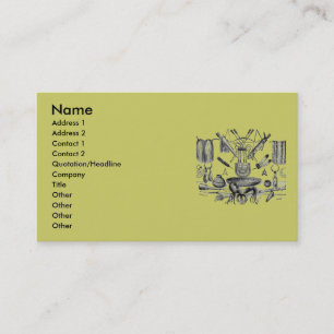 Carte de visite des artefacts indiens