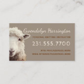 Carte de visite des arts de la laine du Tricot du  (Devant)