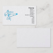 Carte de visite des arts martiaux (Devant / Derrière)