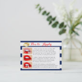 Carte De Visite Des baisers d'or sur bleu et le blanc - appliquez (Debout devant)