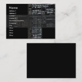 Carte de visite des bâtiments de bureau (Devant / Derrière)