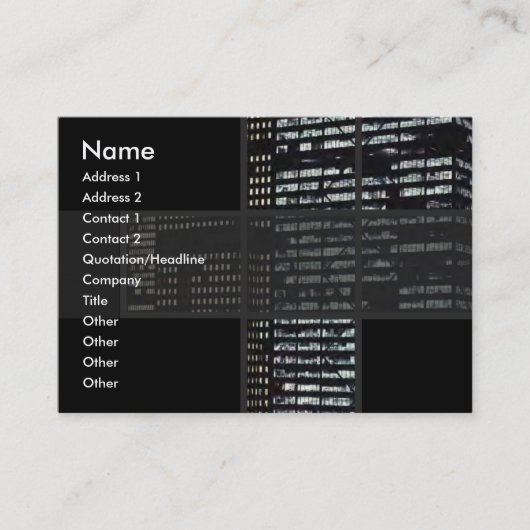 Carte de visite des bâtiments de bureau (Devant)