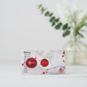 Carte de visite des Baubles de Noël (Debout devant)