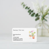 carte de visite des boissons (modifiable) (Debout devant)