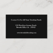 CARTE DE VISITE des camions bleus OTR (Dos)