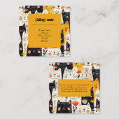 Carte de visite des catalogues (Devant / Derrière)