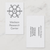 Carte de visite des cercles mods, gris (Devant / Derrière)