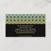 Carte de visite des cercles rétro colorés (Dos)