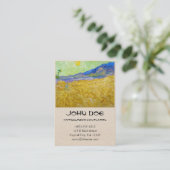 Carte De Visite Des champs de blé avec une couche à Sunrise Van Go (Debout devant)