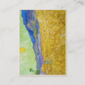 Carte De Visite Des champs de blé avec une couche à Sunrise Van Go (Dos)