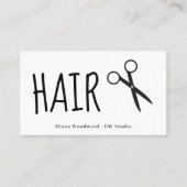 Carte de visite des ciseaux (Devant)