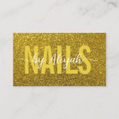 Carte de visite des clous de Parties scintillant d (Devant)