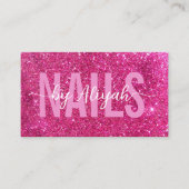 Carte de visite des clous de Parties scintillant r (Devant)