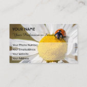 Carte De Visite Des coccinelles de chance positives pour le bien-ê (Dos)