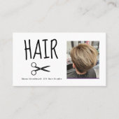 Carte de visite des coiffeurs photo (Devant)