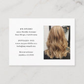 Carte de visite des coiffeurs photo (Dos)