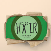 Carte de visite des coiffeurs verts