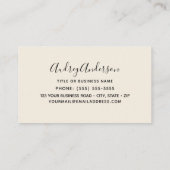 Carte de visite des colibris d'Anna (Dos)