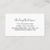 Carte de visite des colibris d'Anna (Dos)