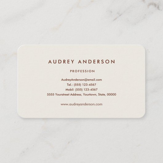 Carte de visite des colibris roux (Dos)