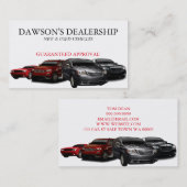 Carte de visite des concessionnaires automobiles,  (Devant / Derrière)