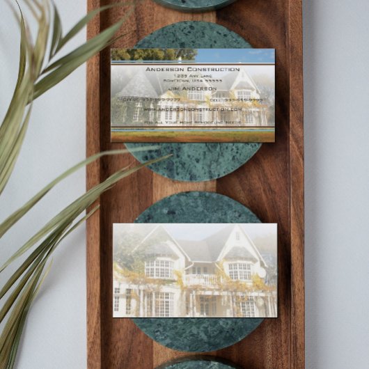 Carte de visite des constructeurs de maison