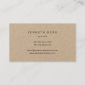 Carte De Visite Des coquelicots de fleurs Lineares blancs sur du p (Dos)