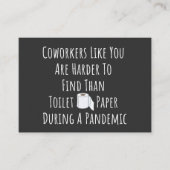 Carte De Visite Des Cotravailleurs Comme Vous Sont Plus Difficiles (Devant)