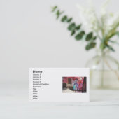 Carte de visite des couleurs (Debout devant)