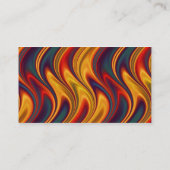 carte de visite des couleurs de flamme (Dos)