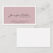 Carte De Visite Des couleurs élégantes et élégantes, modernes (Devant / Derrière)