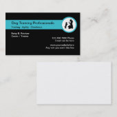 Carte de visite des cours de formation de chien (Devant / Derrière)