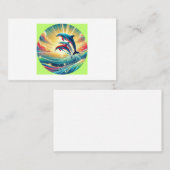 Carte de visite des dauphins océaniques (Devant / Derrière)